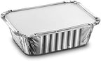 [50 Pack 1lb Combo] Propack Disposable Aluminum Foil Meal Prep Cookware Containers With Board Lids, Oven, Toaster, Grill, Cooking, Roasting, Broiling, Baking, Baking, Events, Take Out, Restaurant