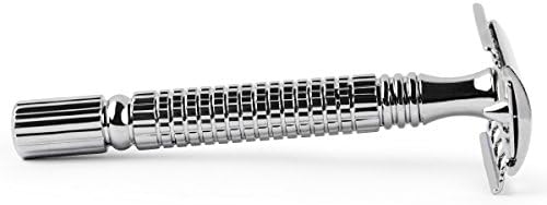 Qshave - Men or Women Short Handle Classic Double Edge Lighter Travel Safety Shaving Razor, 1 Pc
