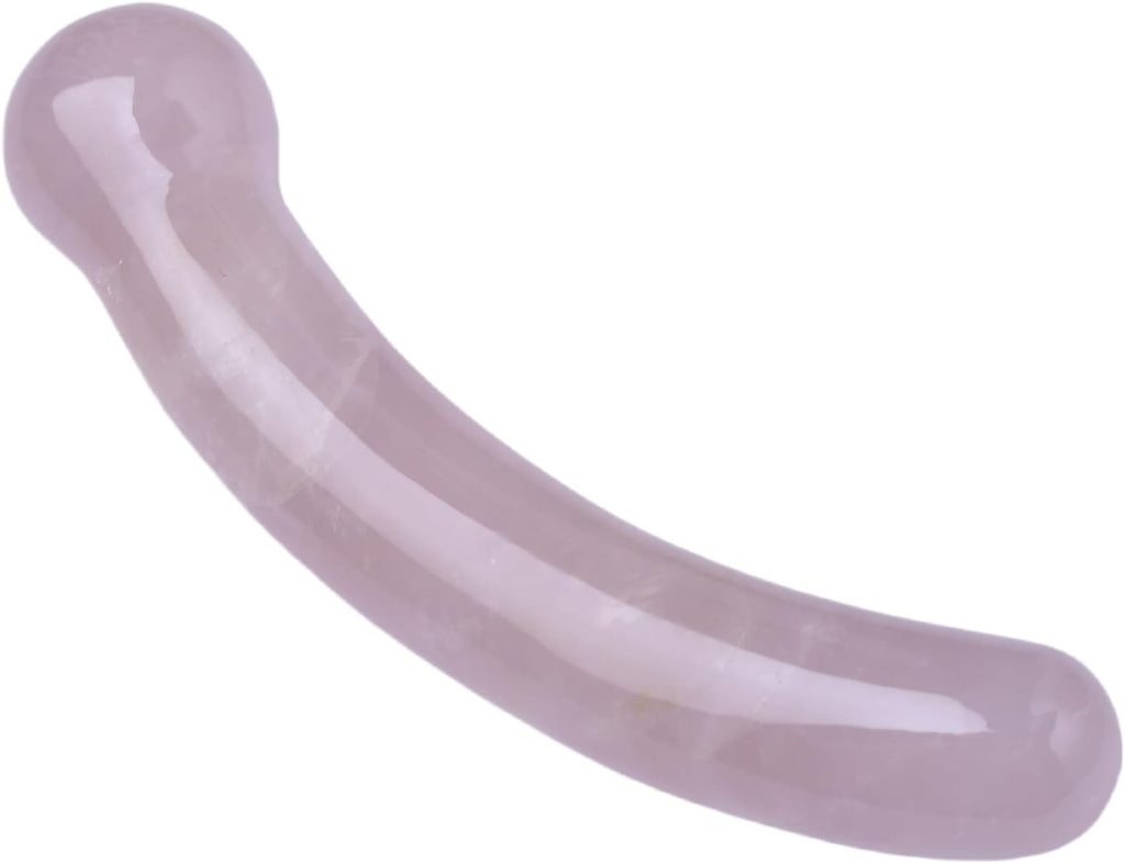 Rose Quartz Healing Wand Pink Natural Crystal 7.08 Inch Yoni Wand for Spiritual Wellness Chakra Balancing Meditation