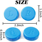 TIHOOD 60PCS Colorful Contact Lens Case Bulk Eye Lense Box Holder Container Soak Storage Travel Kit for Eyes Care, 6 Colors