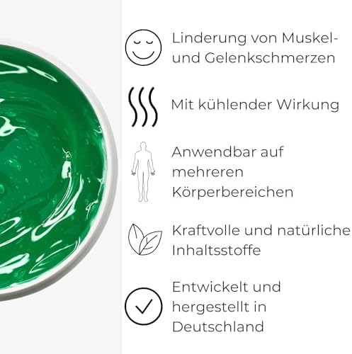Kräuterhof Horse Balm Cools and Revitalises Precious Herbal Extracts from Horse Chestnut Arnica Rosemary and Mint Oil 500 ml Tub Sealed with Aluminum Foil