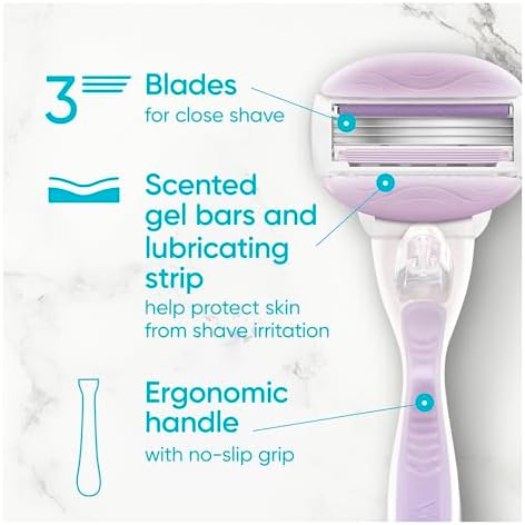 Gillette Venus ComfortGlide Freesia Women's Razor - 1 handle + 2 refills