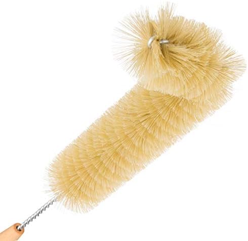 Redecker Natural Pig Bristle Radiator Brush with Oiled Beechwood Handle, 18-1/2-Inches