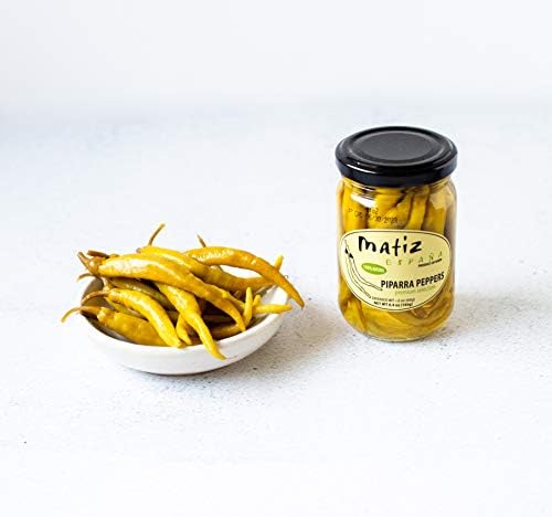 Matiz Piparras, Basque Guindilla Peppers (6.4 oz.) Spanish Green Pickled Peppers from Spain