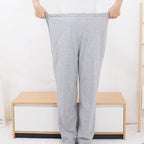 Full Open Old Age Incontinence Pants Easy to Wear & Take Off Patients Care Trousers Elderly Open Crotch Pants,Long Pants,XL