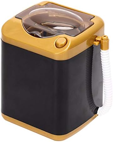 Mini Washing Machine,ANGGREK Cleansing Machine Children Toy Gift Electric Mini Washing Machine Cosmetic Tool (Golden)