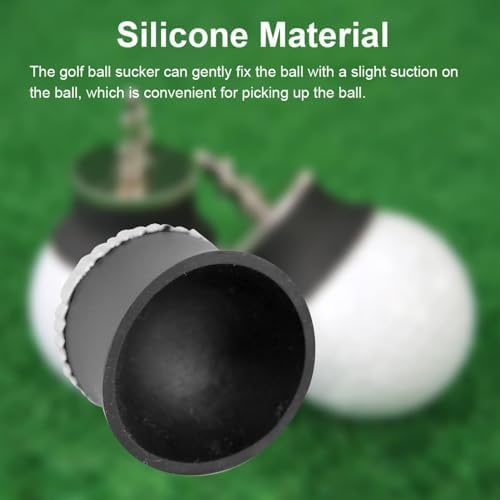 JEOZBM Golfs Ball Retriever, Golfs Ball Picker Upper for Putter, Suction Cup Grabber for Putter Grip, Golfs Ball Pick Up Retriever, Putter Grip Training Aids