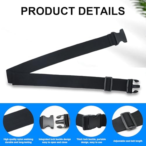 Wheelchair Safety Belt 60" Adjustable Length Wheelchair Safety Harness Anti-Fall Wheelchair Seat Belt Restraints Safety for Elderly, Adults, Child