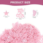 Pink Baby Shower Confetti - 1000PCS Glitter Table Decor for Girl Birthday, Gender Reveal, Baby Sprinkle & Party Decorations