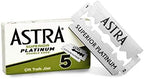 Astra Superior Platinum Double Edge Shaving Razor Blades 200 pcs Barber Favored
