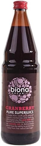 Biona | Cranberry Juice 100% Pure | 6 x 750ML