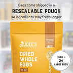 Judee's Gluten Free Dried Whole Egg Powder - Versatile Baking with Egg Powder - Camping & Backpacking with Protein Mix - Long-Term Storage Ready Blend - 11 Oz