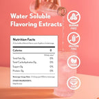 Brewch Pink Lemonade Extract 2oz | Natural, Sugar-Free, Water-Soluble, 2x Super Strength Lemonade Flavoring for Making Natural Beverages, Syrups, Homebrew, Cocktails, Frosting & Baking