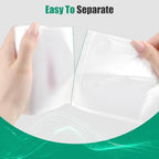 Clear Trash Bags - 100 Clear 2.6 Gallon Small Garbage Bags, Strong, Leakage-Free, Unscented Thick for Bathroom, Office, Kitchen Small Trash Can
