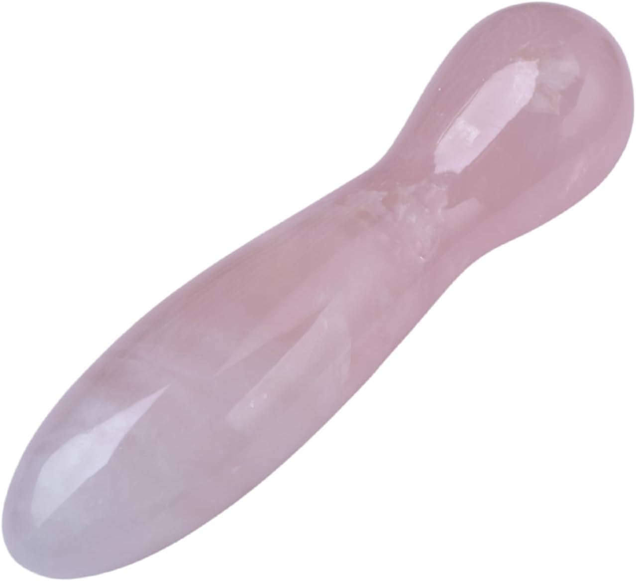 Natural Rose Quartz Crystal Yoni Wand Women, 7 Inch Length, Spiritual Meditation