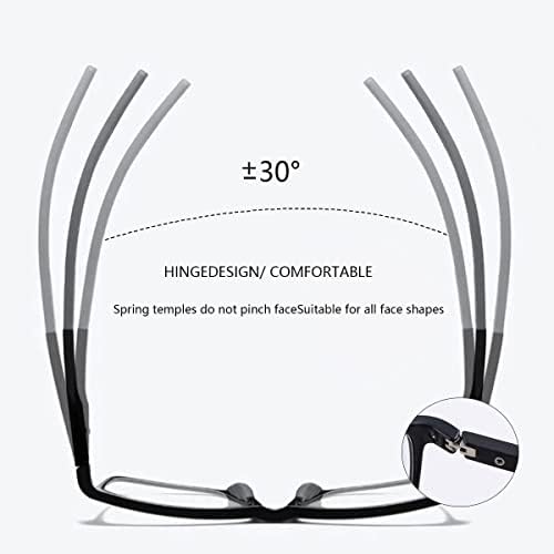 MIRYEA Progressive Photochromic Multifocus Reading Sunglasses Spring Hinge Blue Light Blocking Glasses Transition Sun Readers