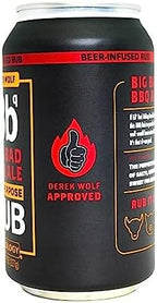 Spiceology & Derek Wolf - Big Bad BBQ Ale - Beer-Infused Barbecue Rubs, Spices and Seasonings - Use On: Beef, Chicken, Pork, Seafood, Vegetables, Marinades, or Sauces - 8 oz Can with Resealable Lid