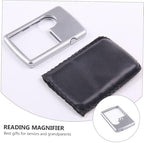 KOMBIUDA 2pcs Portable LED Magnifying Glass with Acrylic Lens Handheld Reading Magnifier for Seniors and Eye Aging Powerful Lighted Loupe for Night Reading and Close Work