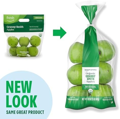 Amazon Grocery, Organic Granny Smith Apples, 2 Lb