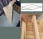 Portable Wooden Threshold Ramp for Doorway 2" 3" 4" 5" 6" Rise, Non-Slip Surface Durable Entry Ramp for Home/Garden Step/Sheds Doors (Size : 38.8x35x15cm/15.2x13.8x6in)
