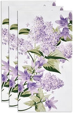 Gift Boutique 100 Lilac Floral Guest Napkins Disposable Purple Lavender Flowers Dinner Paper Hand Napkin for Spring Bathroom Powder Room Birthday Party Supplies