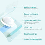 Baby Belly Navel Patches(15 Pieces), Hernia Patch,Belly Button Shaper with Waterproof Cotton Pads,Umbilical Hernia Belt Baby,Baby Belly Button wrap 8×8cm