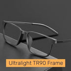 High Quality Pure Titanium Reading Glasses For Men Anti Blue Light Presbyopia Eyewear With Diopter+1.0 To +4.0