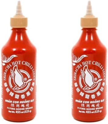 Flying Goose Sriracha Extra Garlic Chili Sauce 455 ml (Pack of 2)