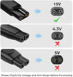 15V Charger Cable for Philips Norelco HQ8505 7000 5000 3000 9000 Series, Multigroom MG5750 MG7750 MG7770 MG7790 QP6531 QP6510 QP6520 Shaver Trimmer Power Cord, 3.3FT