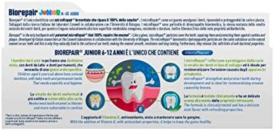 Biorepair: Oral Care Junior 7-14 Years Toothpaste, Fluoride Free, with Mint Extract - 2.53 Fluid Ounces (75ml) Tube [ Italian Import ]