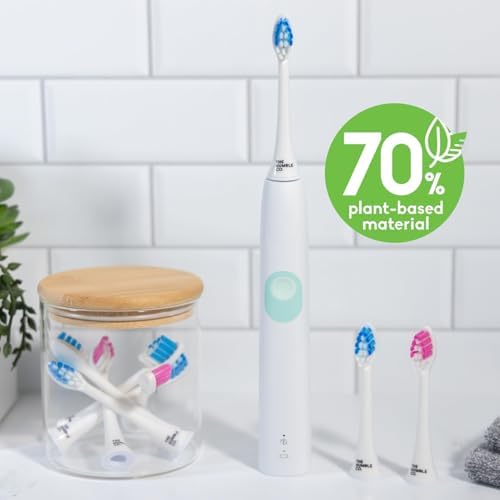 The Humble Co Plant-Based Electric Toothbrush Heads Compatible with Philips Sonicare Toothbrushes - Replacement Toothbrush Heads with Soft Bristles - Dental Oral Care & Hygiene - Regular Bristles