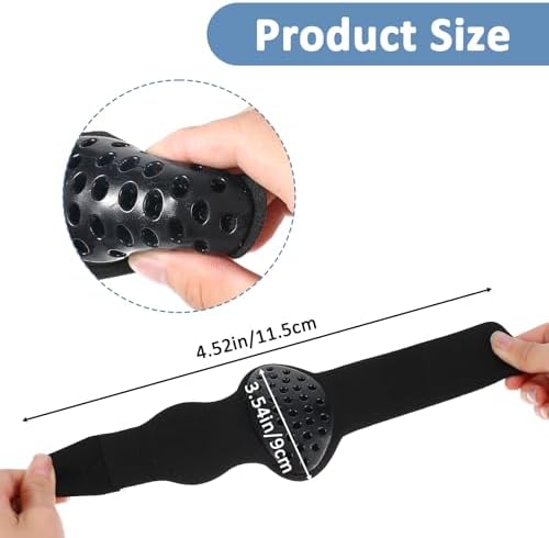 Sibba 1 Pair Arch Support Brace for Plantar Fasciitis Relief Adjustable Honeycomb Design Black Soft Foot Brace with TPE Gel Pads for High Arch Flat Feet High & Fallen Arches Fits All Shoes & Socks