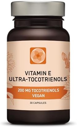 Ultra Tocotrienol 200mg Vitamin E Vegan – All 4 tocotrienols - Alpha Tocotrienol + Beta Tocotrienol + Gamma Tocotrienol + Delta Tocotrienol – No Tocopherols (30)