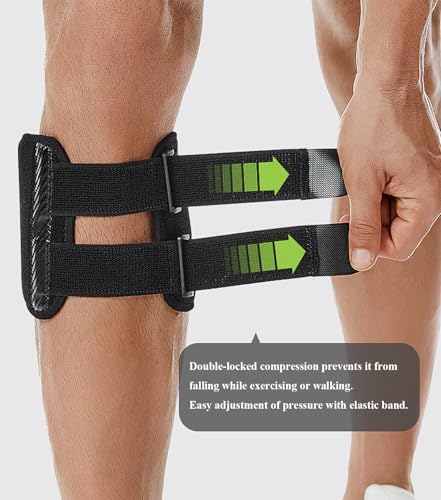 1pc Calf Brace with Shin Splint for Men Women, Lower Leg Compression Wrap Increases Circulation, Reduces Muscle Swelling, Calf Support for Pain Relief, Hiking, Training (Black)