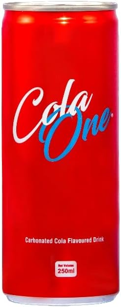 Cola One Carbonated Drink – 250ml (8.45 fl oz) Cans | Classic Fizzy Beverage | Refreshing & Bold Taste - Soft Drink Pack of 12