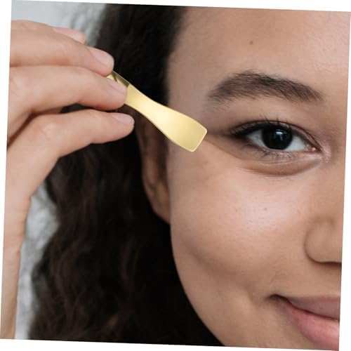 FRCOLOR 3pcs Beauty Tool Kit Zinc Spoon for Eye Massage Skincare Cream Applicator Spatula