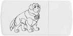 Azeeda 'St Bernard Dog' Pill Box with Tablet Splitter (PI00003632)