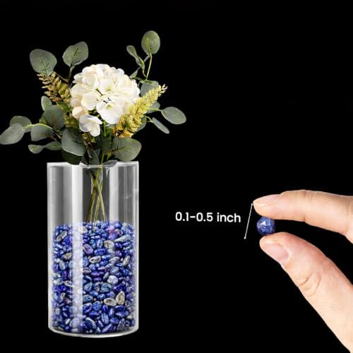 Lapis Lazuli Crystal Chips 100g – Natural Tumbled Polished Blue Gemstone Stones for Jewelry Making, Reiki Healing, Third Eye & Throat Chakra, Resin Art, Aquarium Gravel & Home Décor – Bombay Crystals