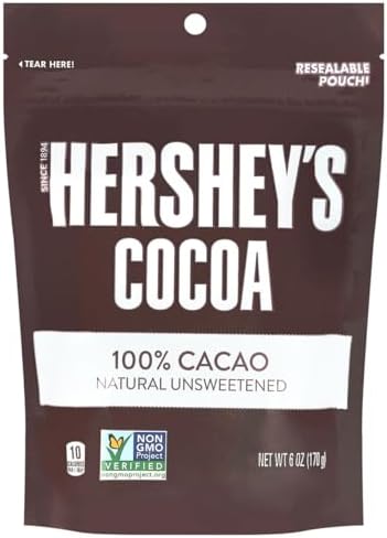 Hersheys, Cocoa 100% Cacao Natural Unsweetened, 6 Ounce