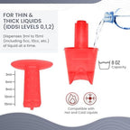 Dysphagia Regulating Drinking Cup - Controlled Sip Cup for Swallowing Difficulty & Prevents Aspiration - Adult Size (8oz) with Adjustable Dispensing 3cc to 15cc - Made in Canada
