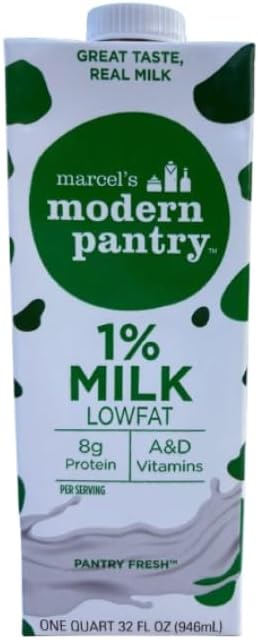Convenient Shelf-Stable Milk 6-Pack – Includes 2%, 1%, and Whole Milk – 32oz Cartons for Travel, Cooking, and Everyday Use