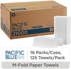Pacific Blue Select Multifold Premium 2-Ply Paper Towels (Previously Branded Signature) by GP PRO (Georgia-Pacific), White, 21000, 125 Paper Towels Per Pack, 16 Packs Per Case