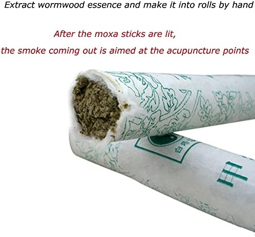 Moxa Sticks Natural Mugwort Rolls Pure Handmade 3-Years Purity Wormwood for Moxibustion （10 per Box）
