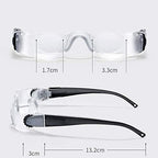 Glasses Type Head-Mounted Hyperopia Magnifier Hd Double Screw Focusing Magnifier for Reading Crafts Repair Magnifier,Myopia Type
