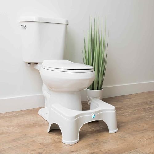 Squatty Potty Original Toilet Stool 2.0 Base 7", White, 1 Count