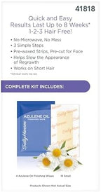 Sally Hansen Face Hair Removal Wax Strips Kit | At-Home Use 18 Count