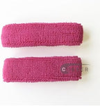 Couver Unisex Adult Teens 1 inch Thin Cotton Terry Wrist sweatbands, 1 Pair