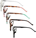 Eyekepper 5 Pack Retro Design Blue Light Blocking Readers Blue Glare Filter Computer Reading Glasses +2.25