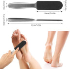 Foot File - Stainless Steel Pumice Stone Foot Rasp File with 20 Replacement Pads - Dual Grit Feet Scrubber Callus Remover for Hard Skin Care Cracked Skin Corns Callus Remover