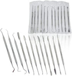 CYNAMED Stainless Steel Spatula Wax & Clay Sculpting Tool Carver Set (12PK)